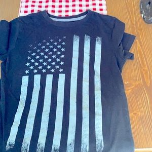 Black American Flag T-Shirt